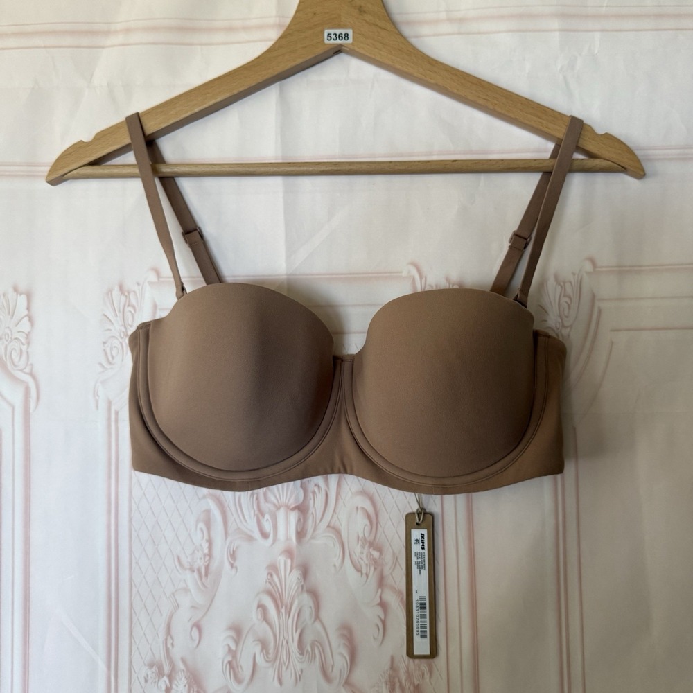 Skims Fits Everybody Strapless Bra In Sienna Size 34C NWT $54